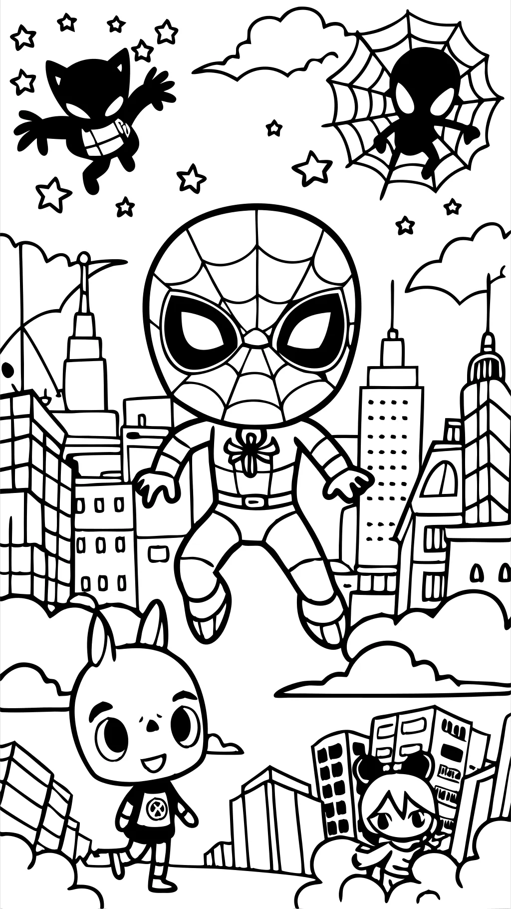 Spidey Amazing Friends Coloring Pages